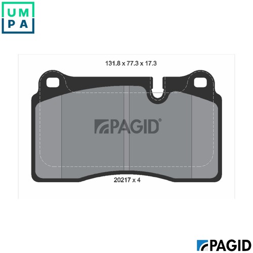 Brake pad set disc - brake,