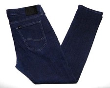 LEE - Men's Luke Slim Tapered Fit Jeans 34"W X 30"L Dark Blue Stretch Denim