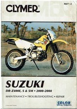 SUZUKI DR-Z400E , DR-Z400S & DR-Z400SM (2000-08) OWNERS REPAIR MANUAL