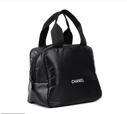 Chanel mini boston makeup bag - chanel,