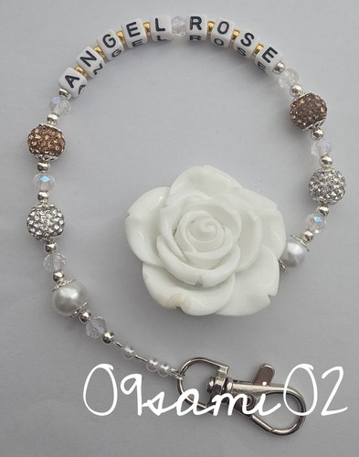 Personalised bling dummy clip - bling,