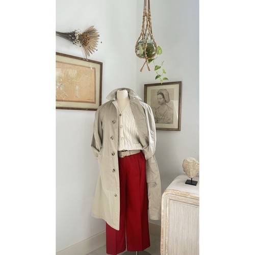 Timeless beige trench coat - beige,