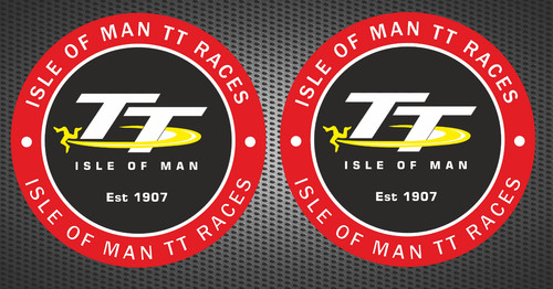 Isle man 2 stickers - of,