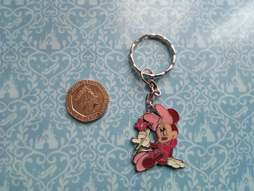 Minnie mouse keyring enamel - minnie,