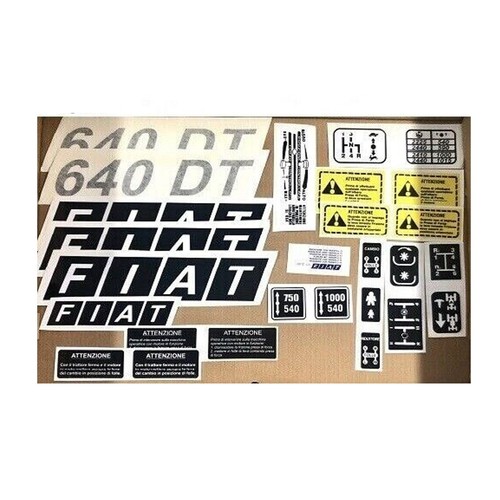 Set stickers decals fiat 640 - stickers,