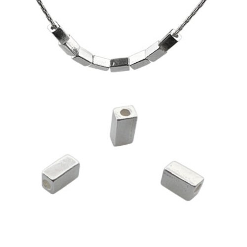 Sterling silver washer beads - washer,