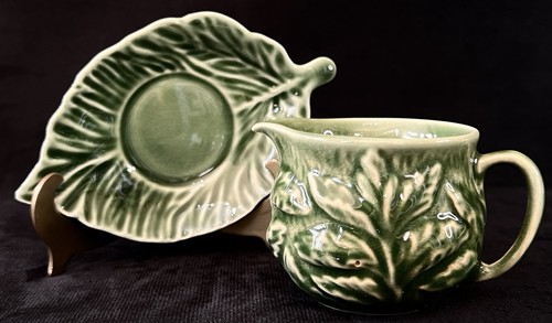 Sylvac pottery green - green, vintage