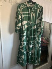 Zara Green Geometric Shirt