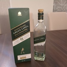 JOHNNIE WALKER GREEN Label Empty BOTTLE & BOX! Great Condition Free Post (EMPTY)