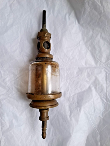 Antique brass and glass - brass, drip
