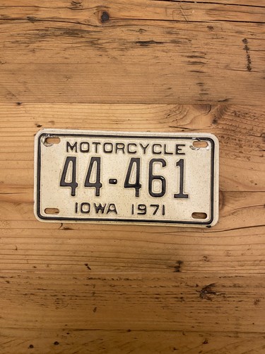 Vintage iowa 1971 motorcycle - iowa,