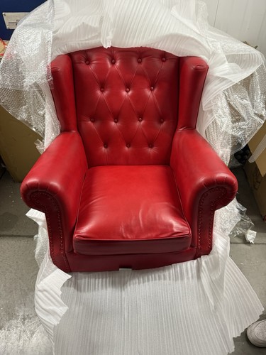 Gino wingback red leather - gino,
