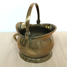 Mini Brass Coal Bucket with