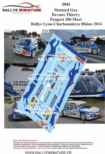 Decals ref 2943 peugeot - decals, 1/43