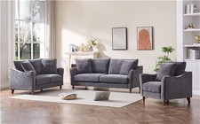 Lazy boy grey fabric sofa - lazy,