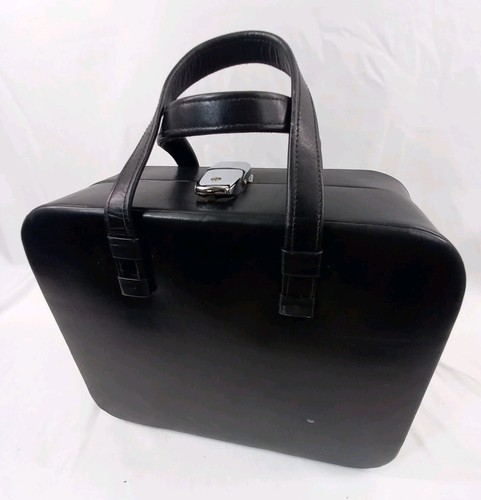 Vintage black vanity case - vanity,