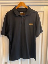 Great Condition!! Mens BARBOUR INTERNATIONAL Polo Shirt XXL Black