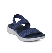 Skechers On The Go 600 Flawless Slingback Sandals Navy Blue, Womens Size UK 7