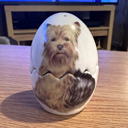 Ceramic yorkshire terrier dog - ceramic,