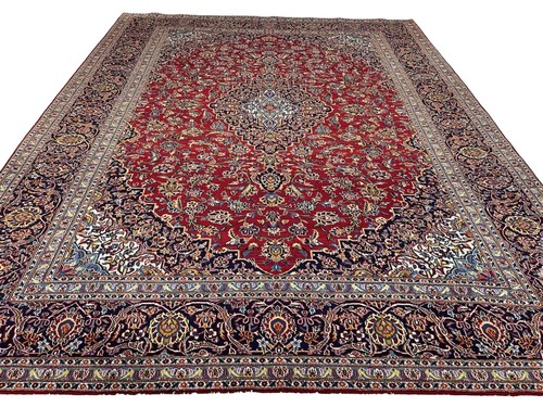Oriental rug kashan - kashan, hand