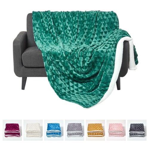 Velvet throw over - throw, sofa