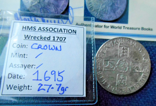 Shipwreck treasure 1695 crown - treasure,