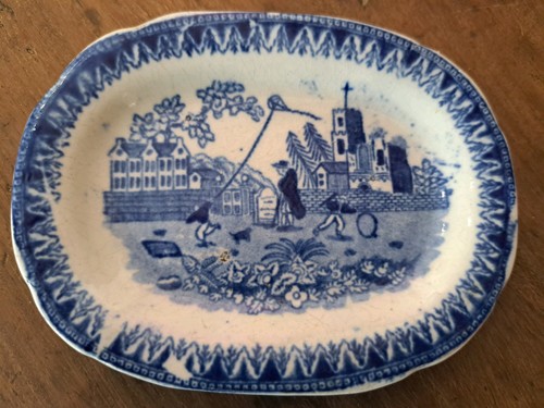 Antique pearlware miniature - pearlware,