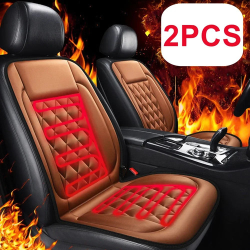 2pcs winter heated car seat - heated,