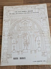 Viola Music Five Old French Dances Viola/Piano Marin Marais Pub by J&W Chester