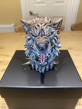 Edge Sculpture Mini Wolf Figurine Head