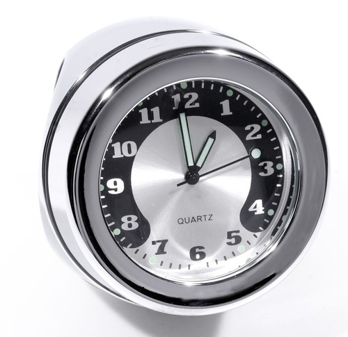 Handlebar clock metal chrome - handlebar,