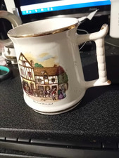 VINTAGE SADLER MASONIC tankard old coach house York