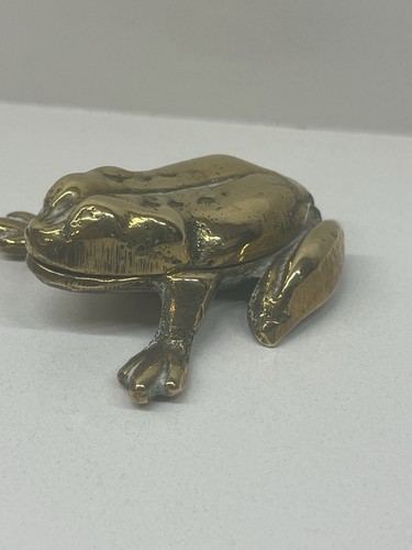 Vintage solid brass frog - vintage,