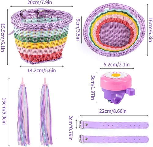 Wicker kids bike - wicker, basket