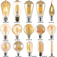 Vintage Filament LED Edison Bulb Dimmable E14 E27 Decorative Industrial Lights