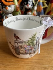 BNWT Royal Worcester Wrendale ‘Driving Home For Christmas’ Mug