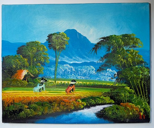 Original balinese oil painting - balinese,