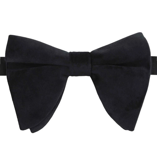 Black bow tie - tie, plain