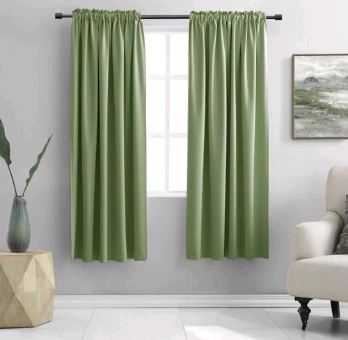 Donren sage green curtain - donren,