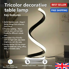 LED Spiral Table Lamp Dimmable
