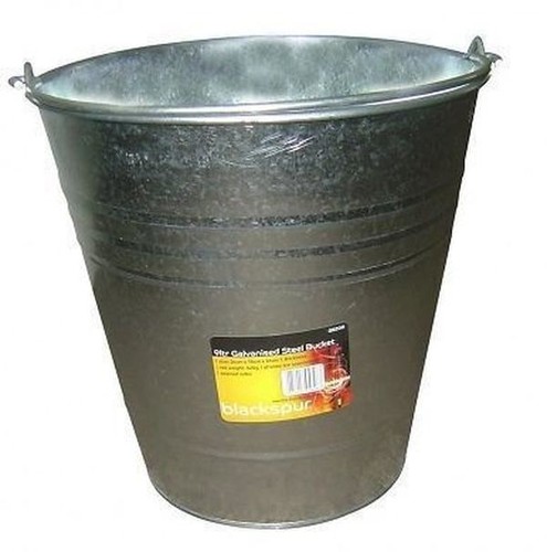 9ltr galvanised steel - galvanised, bucket