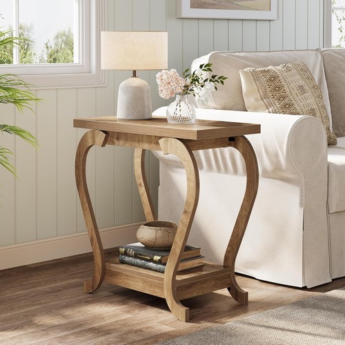 Tier end table - 2-tier, wood