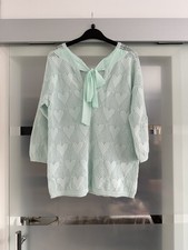 Next  Women’s  Jumper - Size 8 Uk - Light Green- heart ? design 