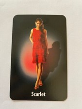 Cluedo 2011 Spare Replacement Cards Scarlet