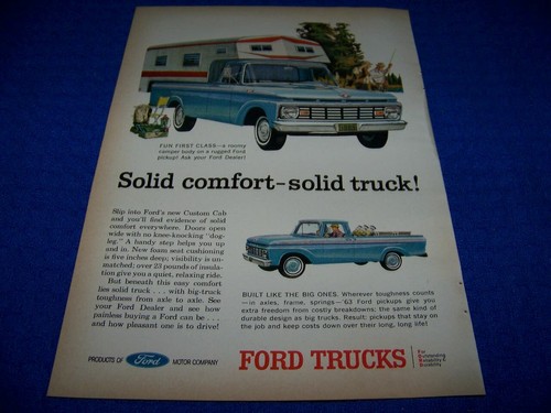 1963 ford pickup camper - ford, pickup/camper