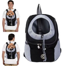 Dog Carrier Puppy Travel Mesh Pet Backpack Front Travel Portable Shoulder Bag UK
