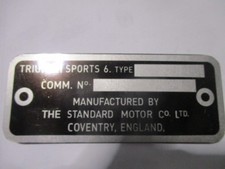 Nameplate plate british - plate,