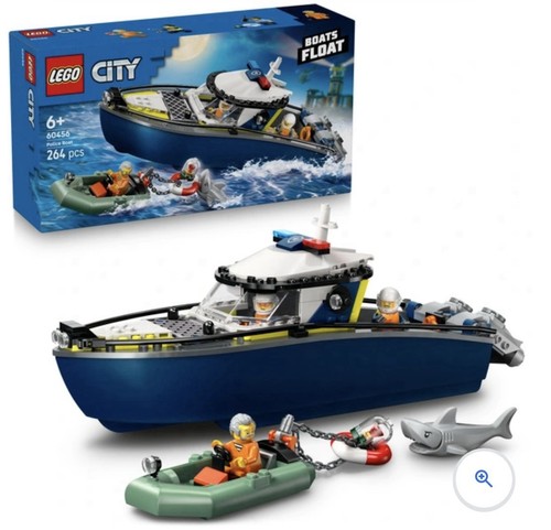Lego city 60456 police boat - city,
