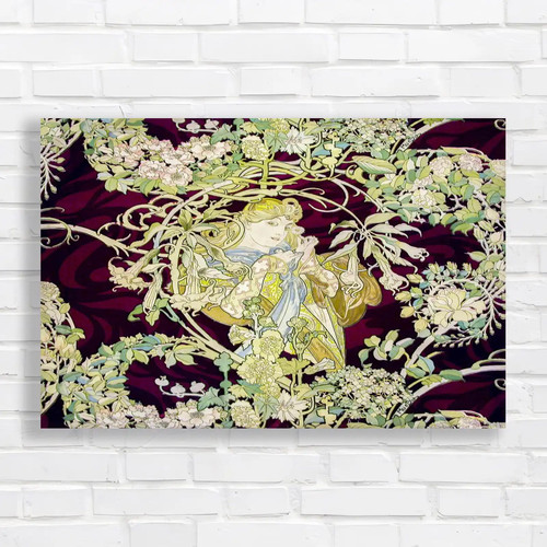 Art nouveau flower fairy - art,