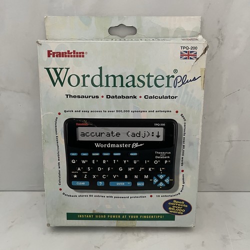 Franklin wordmaster plus - wordmaster,